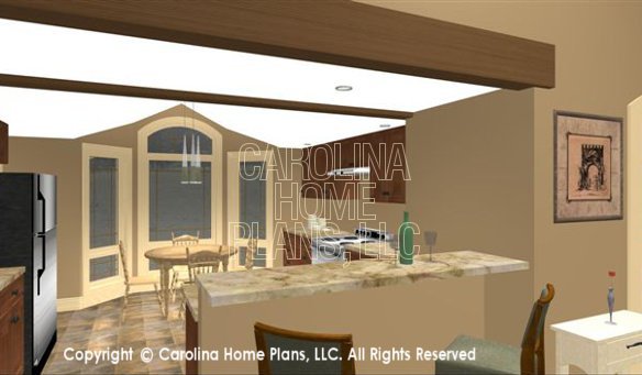 BS-1275-1595 3D Kitchen Lunch Counter