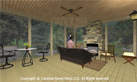BS-1477-2715 3D Screened Porch