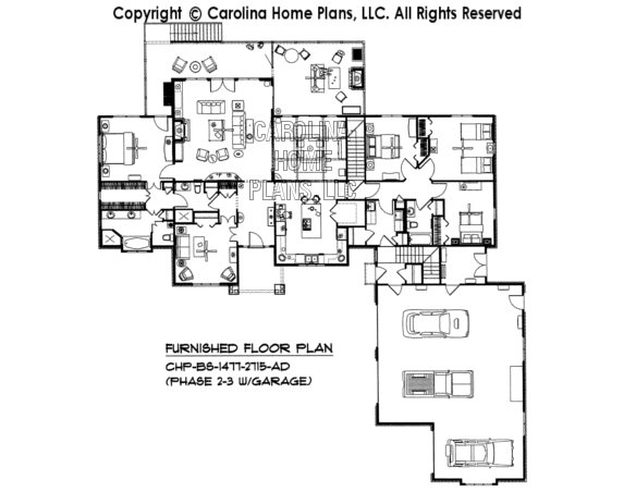 BS-1477-2715-AD Furnished Main Floor Plan (Phase 2-3)