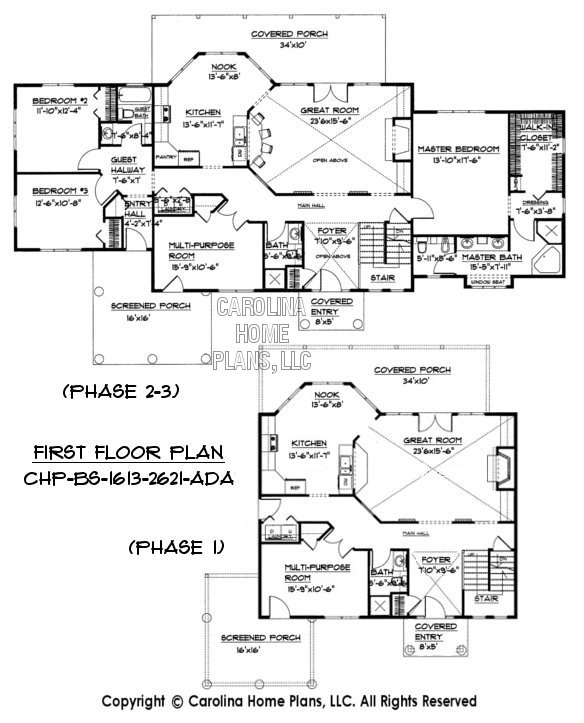 BS-1613-2621 First Floor Plans