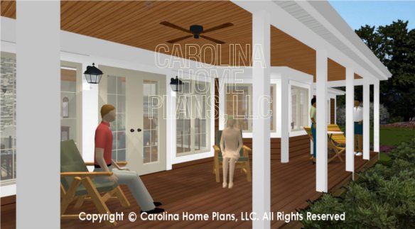 BS-1613-2621 3D Back Porch View