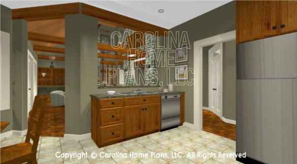 BS-1613-2621 3D Kitchen To Great Room