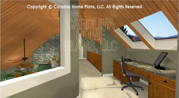 BS-1613-2621 3D Loft Office to Balcony