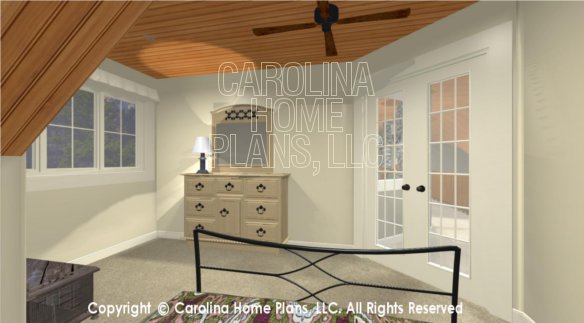 BS-1613-2621 3D Sleeping Loft to French Doors