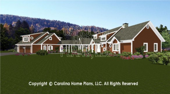 BS-1613-2621 and GAR-841 3D Garage & House View