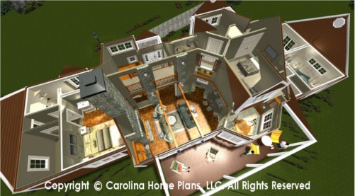 LG-2621 Split Bedroom House Plan