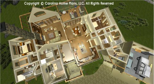MS-2379 Split Bedroom House Plan