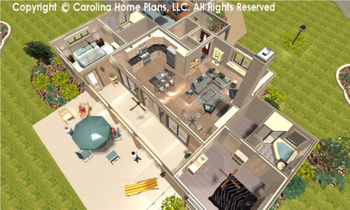 SG-1376 Split Bedroom House Plan