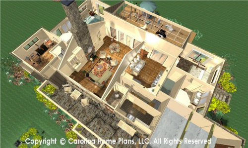 SG-1681 Split Bedroom House Plan