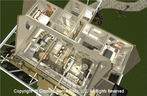 SG-1159 Dual Master Bedroom House Plan