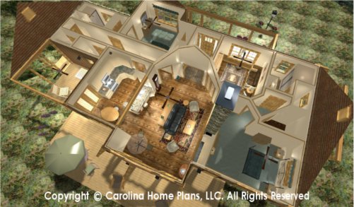 SG-1688 Split Bedroom House Plan