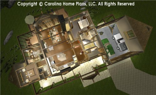 SG-1799 Split Bedroom House Plan