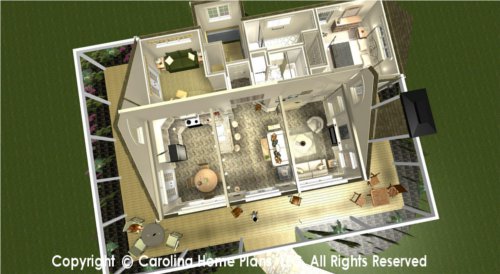 SG-947 Split Bedroom House Plan
