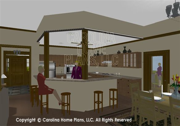 CR-2880 Foyer, Kitchen and Dining View