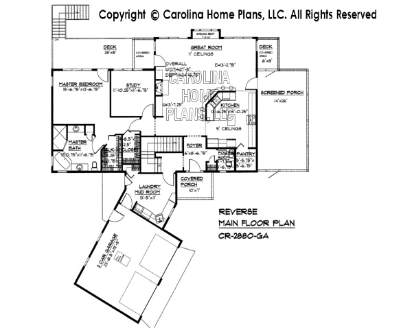 CR-2880 Reverse Main Floor Plan