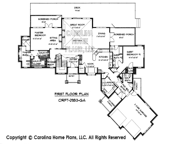 CRFT-2953 First Floor Plan