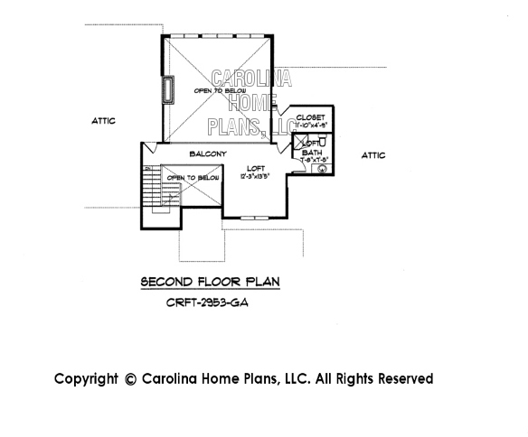 CRFT-2953 Second Floor Plan