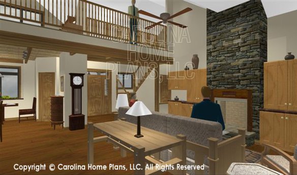 CRFT-2953 3D Great Rm Towards Foyer