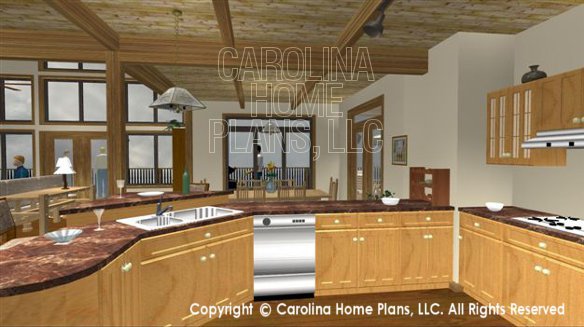 CRFT-2953 3D Kitchen Towards Dining