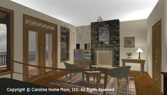 CRFT-2953 3D Master bedroom Fireplace