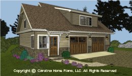 GAR-781  
Economical Garage-Apartment Plan