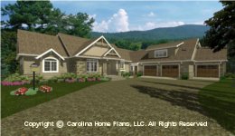 LG-2715-GA Large Craftsman House Plan