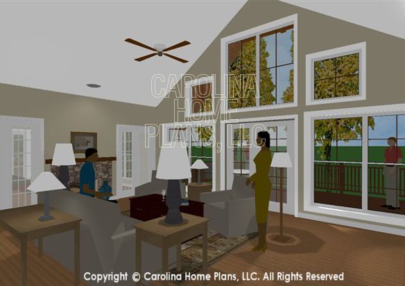 GAR-1430 Living Room to Fireplace