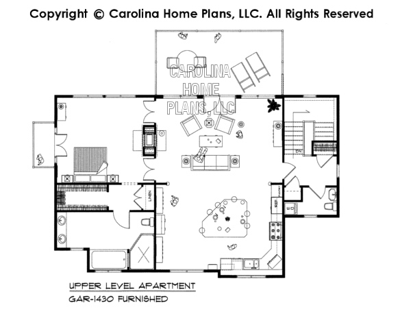 GAR-1430-ADA Furnished Apartment Floor Plan