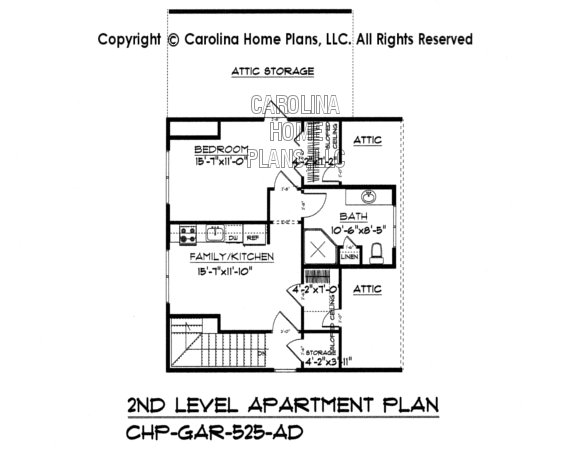 GAR-525 Upper Level Apartment Plan