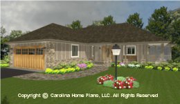 MS-1812 House Plan with Garage