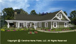 MS-2138-AC House Plan with Garage