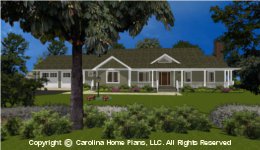 MS-2283-AC House Plan with Garage