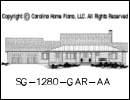 SG-1280-Garage House Plan At A Glance