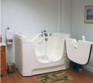 House plan product barrier-free side access tub