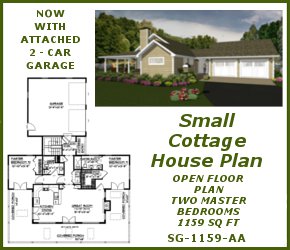 SG-1159-AA Samll Cottage House Plan House Plan