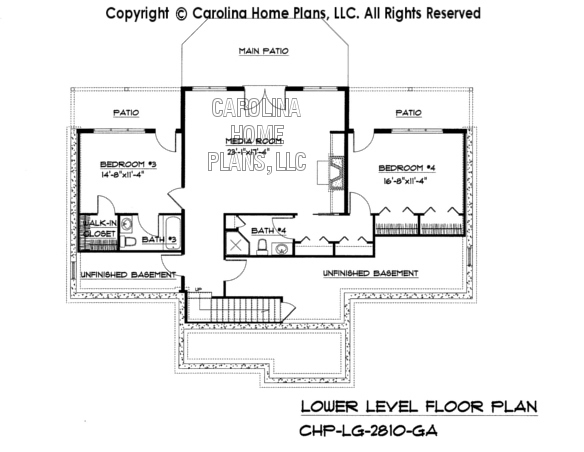 LG-2810 Lower Level Floor Plan