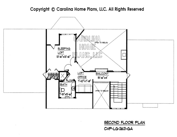 LG-2621 2nd Floor Plan