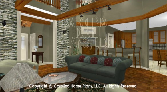 LG-2621 3D Great Room to Foyer, Kitchen