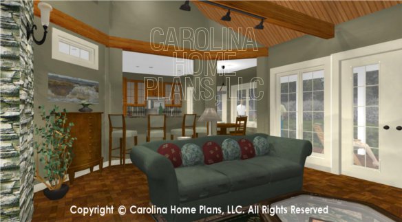 LG-2621 3D Great Room to Kitchen Nook