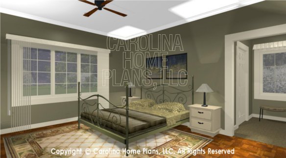 LG-2621 3D Master Bedroom to Window
