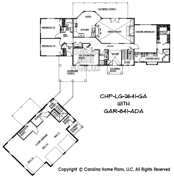 House and Garage layout