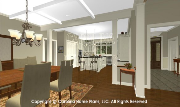 LG-2715 3D Dining to Kitchen, Foyer