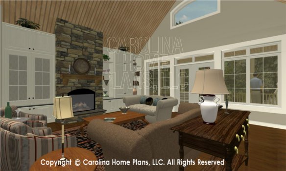 LG-2715 3D Great Room To Fireplace