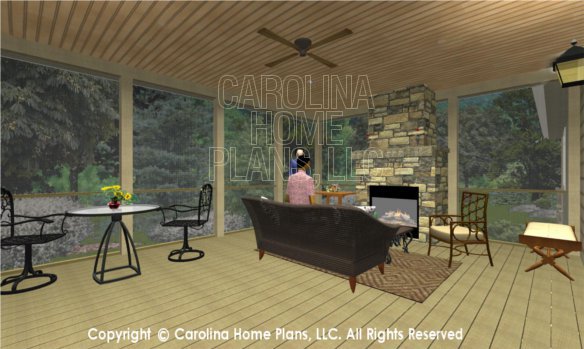 LG-2715 3D Screened Porch