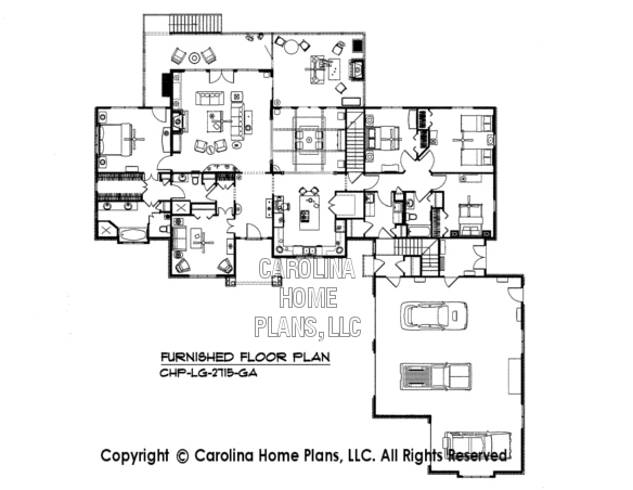 LG-2715-GA Furnished main Floor Plan