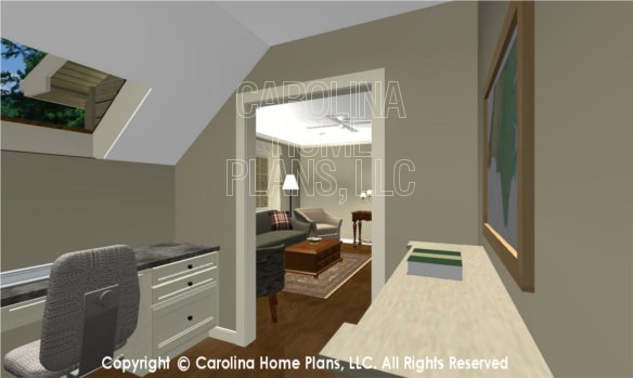 LG-2715 3D Apartment Office to Living Room
