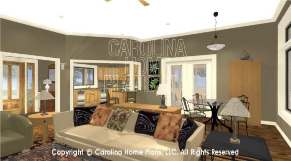 LG-3096 3D Great Room To Kitchen