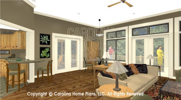 LG-3096 3D Great Room To Porch