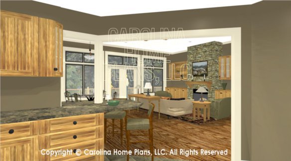 LG-3096 3D Kitchen To Great Room