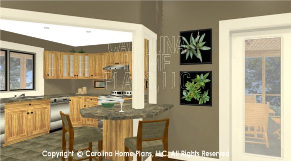 LG-3096 3D Kitchen Lunch Counter